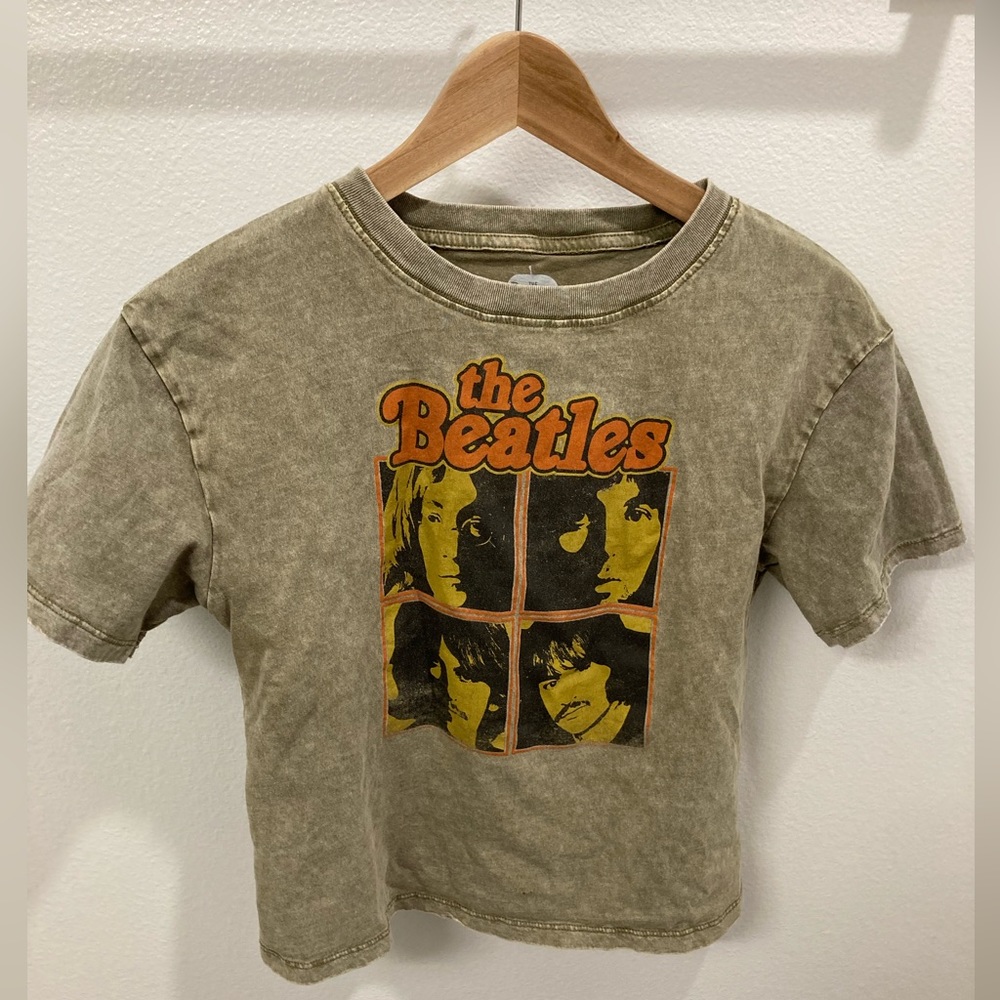Vintage Beatles crop top size XS